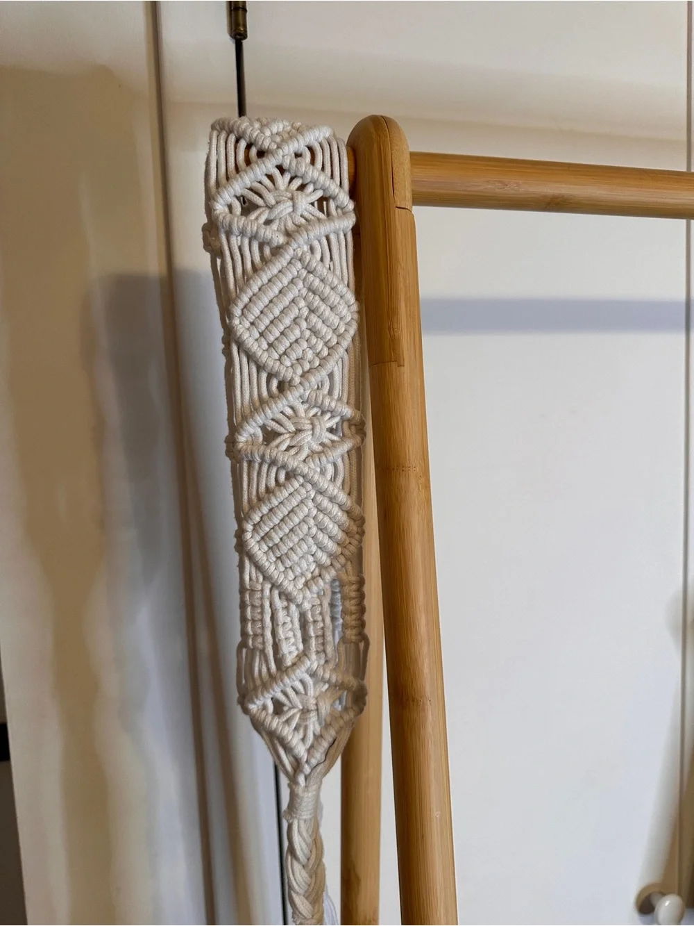Boho‎ Macramé Belt in White